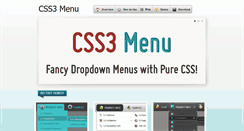 Desktop Screenshot of css3-menu.com